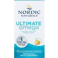 Nordic Naturals, „Ultimate Omega®“, „Great Lemon“, 180 minkštųjų kapsulių (640 mg vienoje minkštojoje kapsulėje)