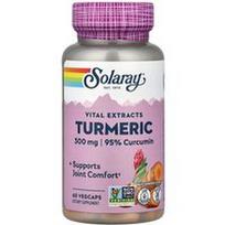 Solaray, Gyvybiniai ekstraktai, ciberžolė, 300 mg, 60 daržovių kapsulių