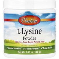 Carlson, L-lizino milteliai, 100 g (3,53 uncijos)