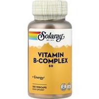 Solaray, Vitamino B kompleksas 50, 100 daržovių kapsulių