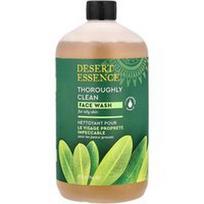 Desert Essence, Kruopščiai švarus veido prausiklis riebiai odai, 946 ml