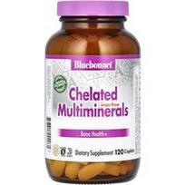 Bluebonnet Nutrition, Chelatiniai multimineralai, be geležies, 120 kapsulių