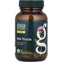 Gaia Herbs, Pieno erškėtis, 60 veganiškų kapsulių (250 mg vienoje kapsulėje)