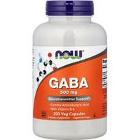 NOW Foods, GABA su vitaminu B-6, 200 vegetariškų kapsulių