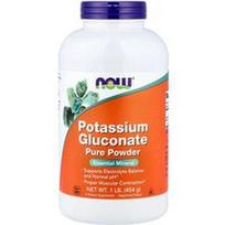 NOW Foods, Kalio gliukonato gryni milteliai, 454 g (1 svaras)