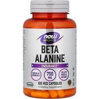 NOW Foods, Sportas, Beta-alaninas, Ištvermė, 120 daržovių kapsulių (750 mg vienoje kapsulėje)