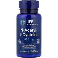 Life Extension, N-acetil-L-cisteinas, 600 mg, 60 kapsulių