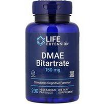 Life Extension, DMAE bitartratas, 150 mg, 200 vegetariškų kapsulių