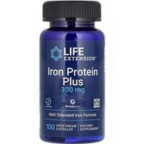 Life Extension, Iron Protein Plus, IronAid, 300 mg, 100 vegetariškų kapsulių