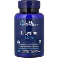 Life Extension, L-lizinas, 620 mg, 100 vegetariškų kapsulių