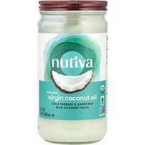 Nutiva, Ekologiškas pirmojo spaudimo kokosų aliejus, 23 fl oz (680 ml)