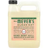 Mrs. Meyers Clean Day, Rankų muilo papildymas, pelargonija, 33 fl oz (975 ml)
