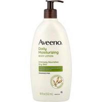 Aveeno, Daily Moisturizing Body Lotion, Fragrance Free, 18 fl oz (532 ml)