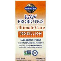 Garden of Life, RAW probiotikai, Ultimate Care, 30 vegetariškų kapsulių