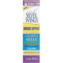 Natural Path Silver Wings, Koloidinio sidabro žolelių tinktūros purškalas su ežiuole ir raudonėliu, 30 ml