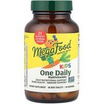 MegaFood, Vaikams skirtas vienas dienos multivitaminas, 60 mini tablečių