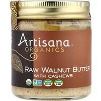 Artisana, Organinis, neapdorotas graikinių riešutų sviestas su anakardžiais, 227 g