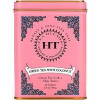Harney & Sons, HT arbatos mišinys, žalioji arbata su kokosais, 20 arbatos paketėlių, 1.4 oz (40 g)