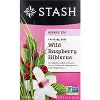 Stash Tea, Žolelių arbata, laukinių aviečių ir hibisko, be kofeino, 20 arbatos pakelių, 38 g