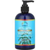 Rainbow Research, Henna ir biotino žolelių šampūnas, normaliems arba dažytiems plaukams, 12 fl oz (360 ml)
