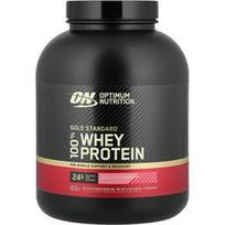 Optimum Nutrition, „Gold Standard®“ 100 % išrūgų baltymų milteliai, braškių skonio, 2,27 kg