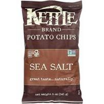 Kettle Foods, Bulvių traškučiai, jūros druska, 141 g