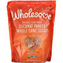 Wholesome Sweeteners, Ekologiškas viso grūdo cukranendrių cukrus „Sucanat Panela“, 907 g