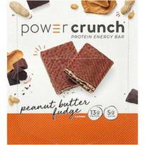 BNRG, „Power Crunch®“, baltymų ir energijos batonėlis su žemės riešutų sviesto ir fudžo įdaru, 12 batonėlių po 40 g (1,4 uncijos)