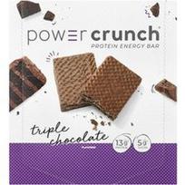 BNRG, „Power Crunch®“, baltyminis energetinis batonėlis, trigubo šokolado skonio, 12 batonėlių po 40 g