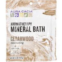 Aura Cacia, Aromaterapinė mineralinė vonia su kedro mediena, 70,9 g