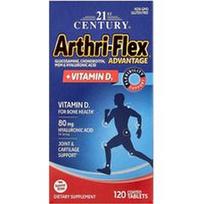 21st Century, Arthri-Flex Advantage® + vitaminas D3, 120 dengtų tablečių