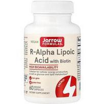 Jarrow Formulas, R-alfa lipoinė rūgštis su biotinu, 60 vegetariškų kapsulių