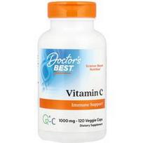 Doctor's Best, Vitaminas C, 1000 mg, 120 vegetariškų kapsulių