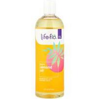 Life-flo, Grynas migdolų aliejus, 473 ml (16 skysčio uncijų)