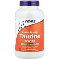 NOW Foods, Taurinas, dvigubo stiprumo, 1000 mg, 250 vegetariškų kapsulių