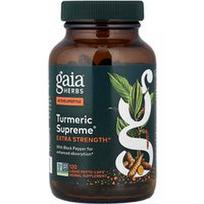 Gaia Herbs, „Turmeric Supreme®“ ciberžolė, 120 skystų fitokapsulių