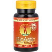 Nutrex Hawaii, BioAstin®, Havajų astaksantinas, 12 mg, 50 minkštųjų kapsulių