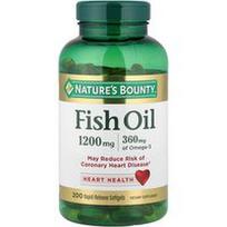 Nature's Bounty, Žuvų taukai, 1200 mg, 200 greito atpalaidavimo minkštųjų kapsulių