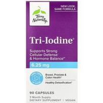 Terry Naturally, Tri-jodas®, 6,25 mg, 90 kapsulių