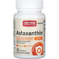Jarrow Formulas, Astaksantinas, 12 mg, 30 minkštųjų kapsulių