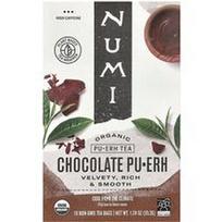 Numi Tea, Ekologiška Pu-Erh arbata, šokoladinė Pu-Erh, 16 ne GMO arbatos maišelių, 1.24 uncijos (35.2 g)