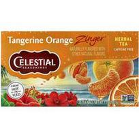 Celestial Seasonings, Žolelių arbata, mandarinų ir apelsinų skonio „Zinger®“, be kofeino, 20 arbatos pakelių, 47 g
