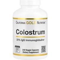 California Gold Nutrition, Priešpienis su 20% IgG imunoglobulinais, 240 daržovių kapsulių