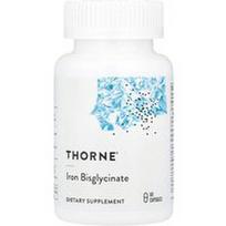 Thorne, Geležies bisglicinatas, 60 kapsulių (25 mg vienoje kapsulėje)