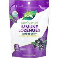 Nature's Way, Sambucus® šeivamedžio uogų pastilės imunitetui, originalios šeivamedžio uogos, 24 pastilės