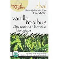 Uncle Lee's Tea, „Imperial Organic“, vanilės ir rooibos chai arbata, be kofeino, 18 arbatos pakelių, 32,4 g