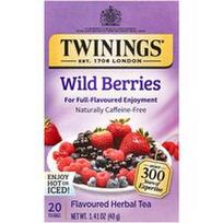 Twinings, Aromatizuota žolelių arbata su miško uogomis, be kofeino, 20 arbatos pakelių, 40 g