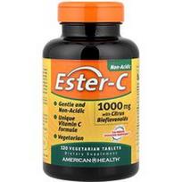American Health, Ester-C® su citrusinių vaisių bioflavonoidais, 1000 mg, 120 vegetariškų tablečių