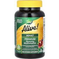 Nature's Way, Gyvas! Adult Premium Gummies Multivitaminai, vynuogių ir vyšnių, 90 guminukų