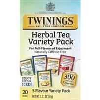 Twinings, Žolelių arbatos rinkinys, be kofeino, 20 arbatos pakelių, 34 g